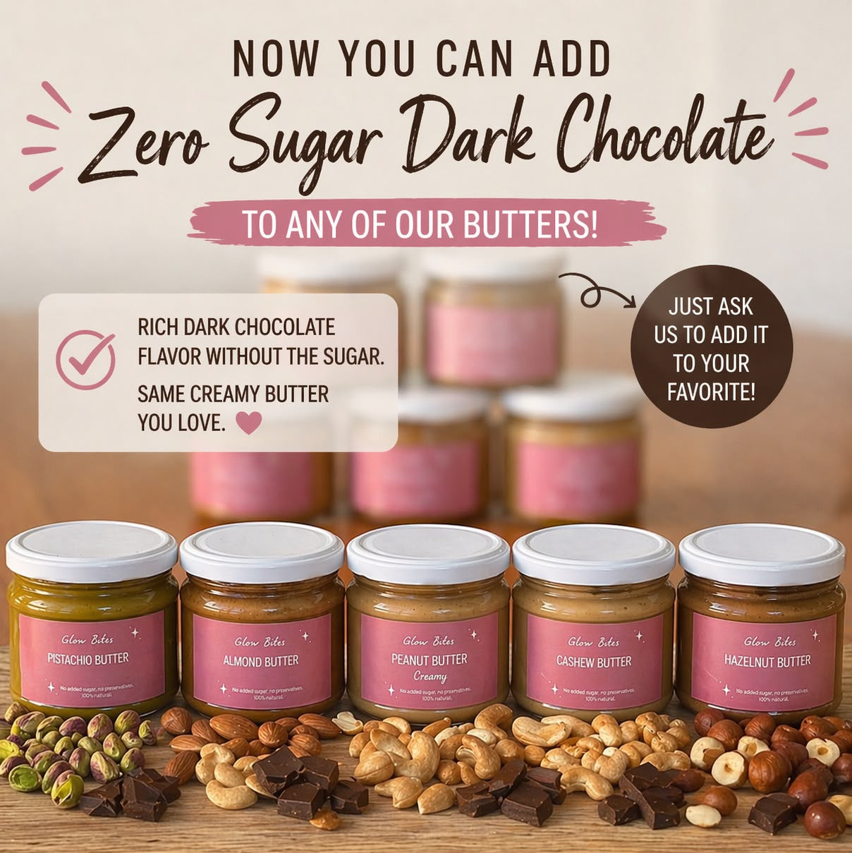 nut butter dark chocolate